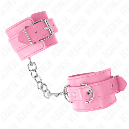 KINK - SIMPLE PINK ADJUSTABLE WRISTBANDS 20-23 CM X 5.5 CM