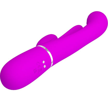 PRETTY LOVE - SHANIA TRIPLE RABBIT MULTIFUNCTION VIBRATOR PINK