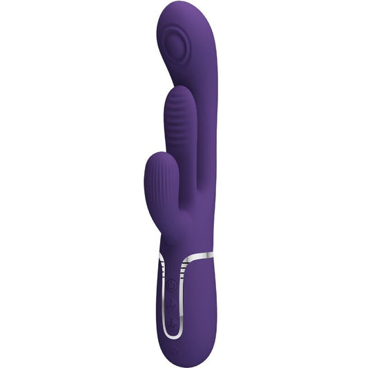 PRETTY LOVE - SHANIA TRIPLE RABBIT MULTIFUNCTION VIBRATOR PURPLE