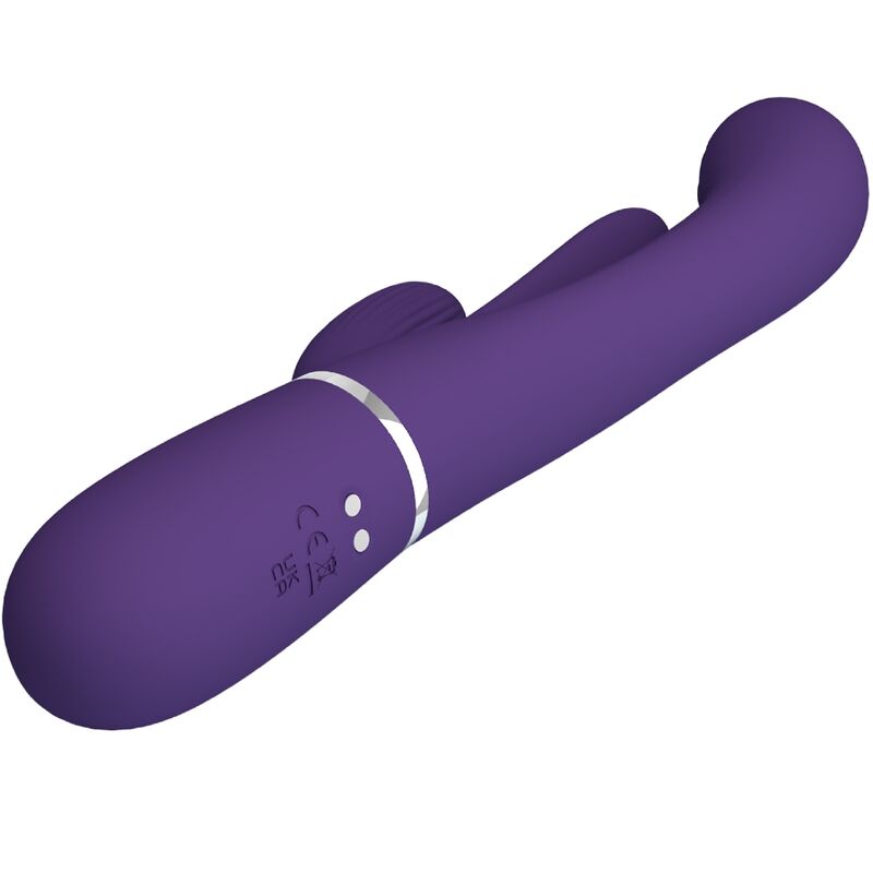 PRETTY LOVE - SHANIA TRIPLE RABBIT MULTIFUNCTION VIBRATOR PURPLE