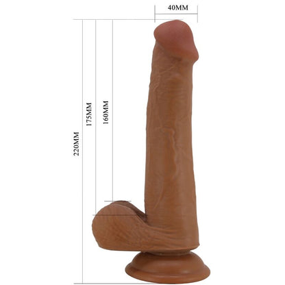 PRETTY LOVE - REALISTIC DILDO SIZE 22 CM MULATO
