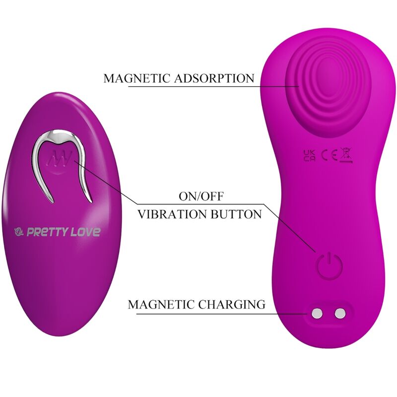 PRETTY LOVE - ROMARIO LAY-ON CLITORAL STIMULATOR REMOTE CONTROL PINK