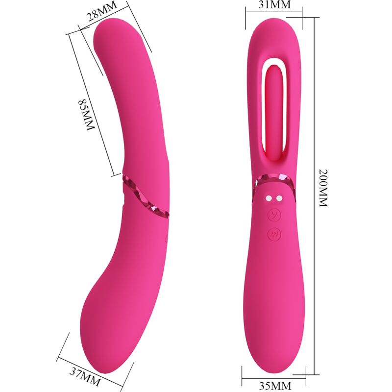ROMANCE - LEXIE VIBRADOR PONTO G 7 VIBRAÇÕES ROSA