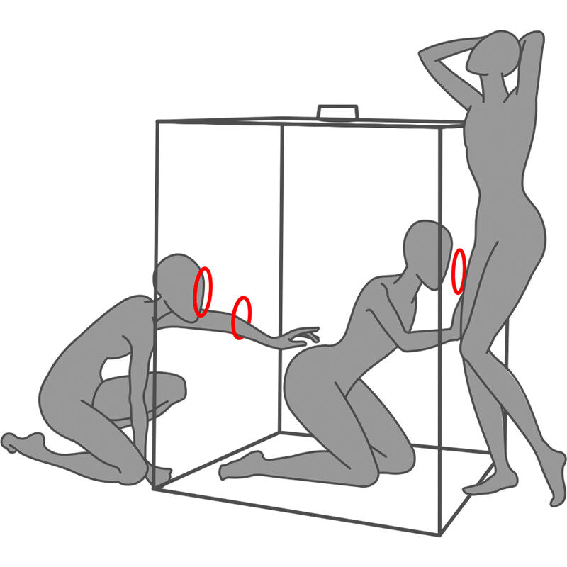 SECRET DOME - KINK CLUB CABINA SCANDALE NEGRO & ROJO