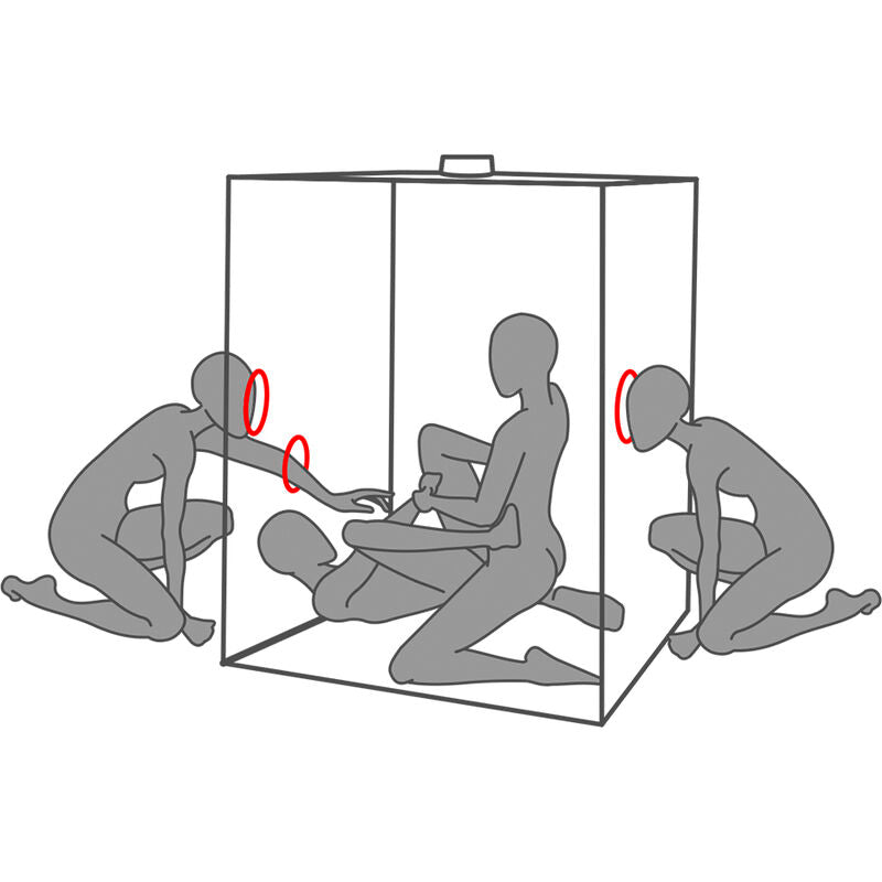 SECRET DOME - KINK CLUB CABINA SCANDALE NEGRO & ROJO