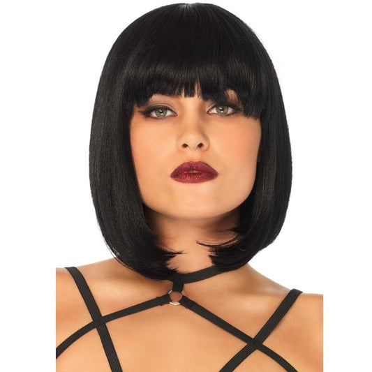 LEG AVENUE - BLACK NATURAL BOB CUT SHORT WIG
