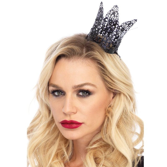 LEG AVENUE - MINI BLACK METAL FILIGREE CROWN