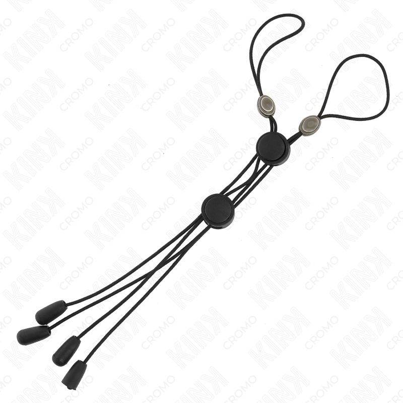 KINK - NIPPLE CLIPS BLACK DETAIL WITH BLACK ELASTIC