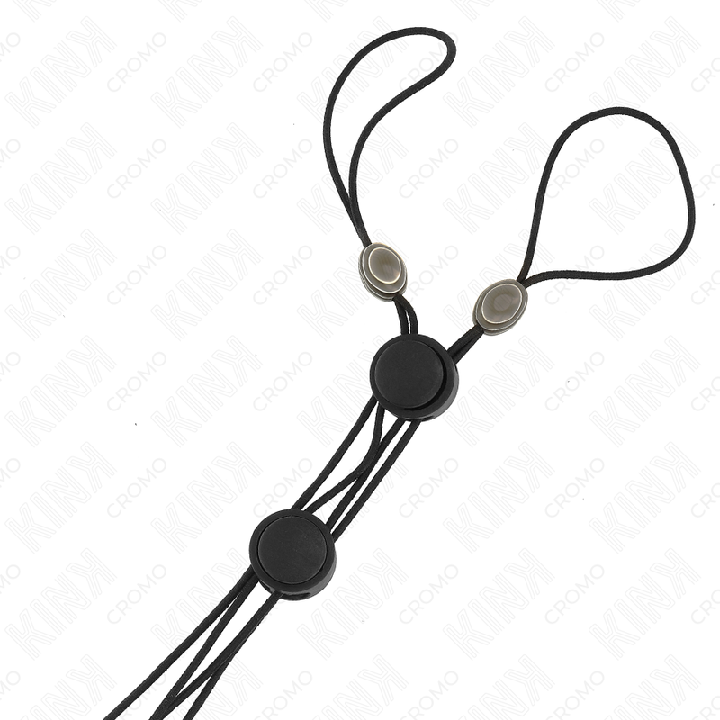 KINK - NIPPLE CLIPS BLACK DETAIL WITH BLACK ELASTIC