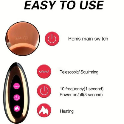 ARMONY - DILDO REALÍSTICO VIBRADOR RECARGABLE