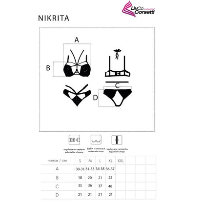 LIVCO CORSETTI FASHION - NIKRITA LC 90674 SUJETADOR + PANTIES