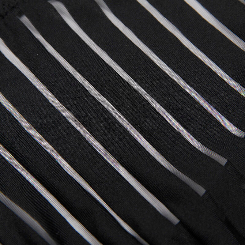 SUBBLIME - 954154 BODYSUIT WITH GARTER BELT BLACK L/XL