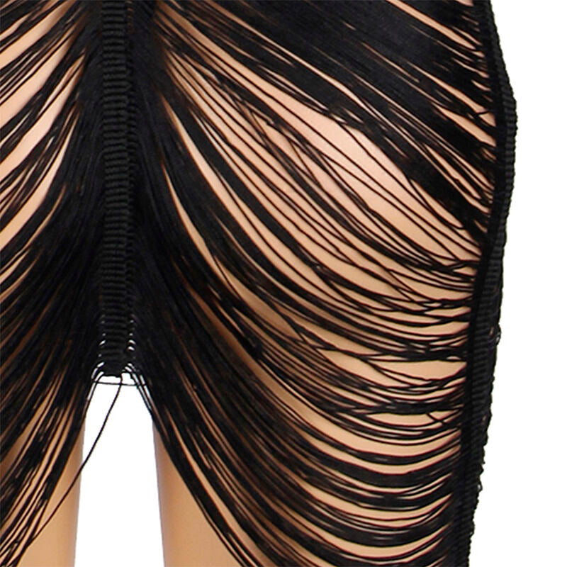 SUBBLIME - 954239 STRAPPED DRESS + BLACK THONG L/XL