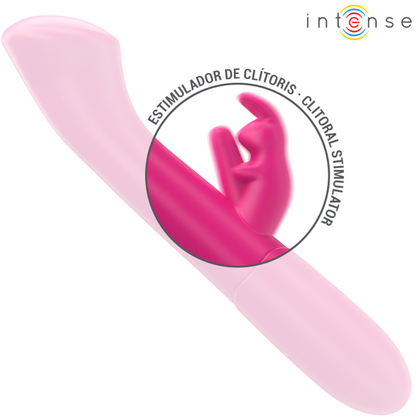 INTENSE - JULIETA VIBRADOR RABBIT 18,6 CM 10 VIBRACIONES ROSA