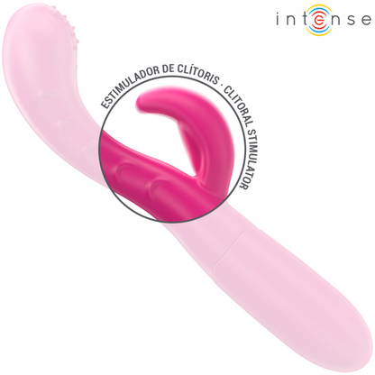INTENSE - AMARA VIBRATOR WITH STIMULATING TONGUE 10 VIBRATIONS PINK