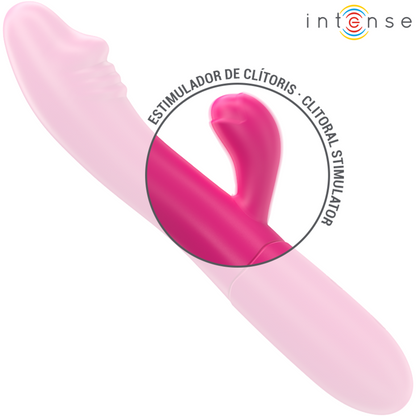 INTENSE - IVY FLEXIBLE VIBRATOR 10 VIBRATIONS WITH STIMULATING PINK TONGUE