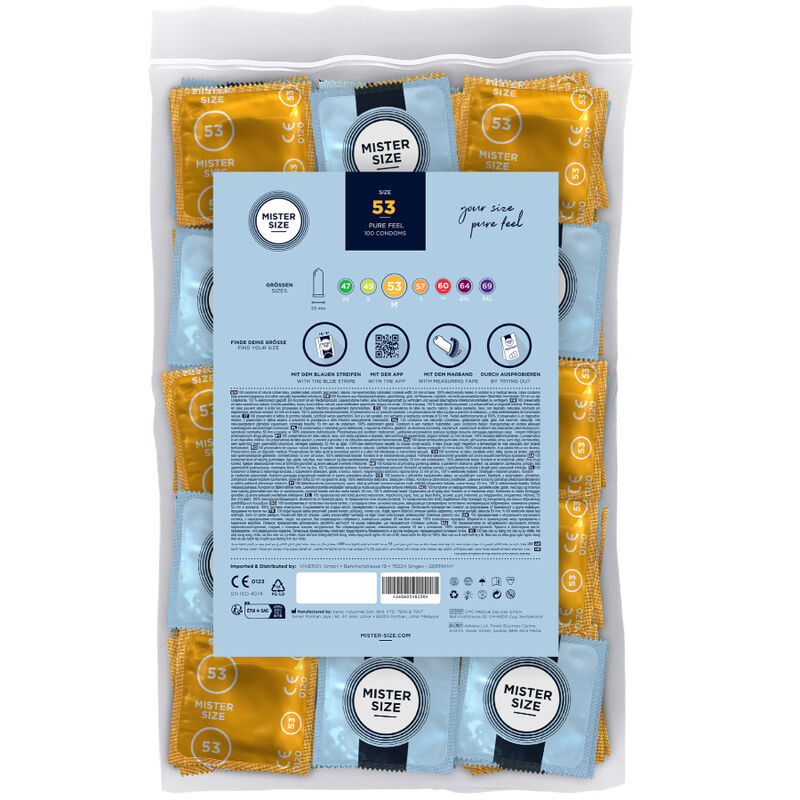 MISTER MIST - CONDOMS Mida M 53 mm (100 unitats)
