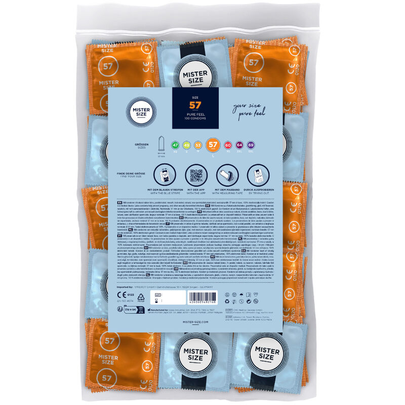 MISTER MIST - CONDOMS Mida L 57 mm (100 unitats)