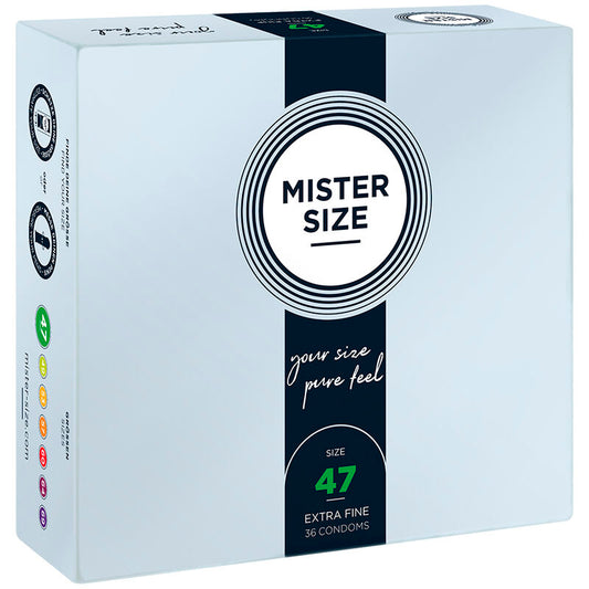 MISTER MIST - CONDOMS Mida XS 47 mm (36 unitats)