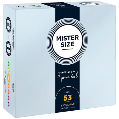 MISTER MISTA - CONDOMS Mida M 53 mm (36 unitats)