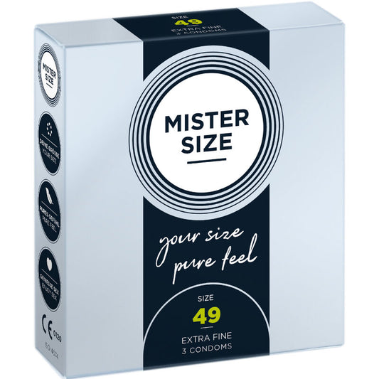 MISTER SIZE - CONDOMS SIZE S 49 MM (3 UNITS)