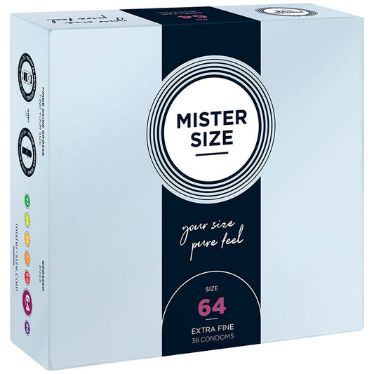 MISTER MISE - CONDOMS Mida xxl 64 mm (36 unitats)