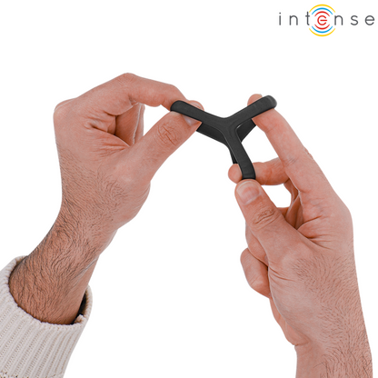Intens - Carson Doble Ring per al Penis de Silicona Negra Model 4