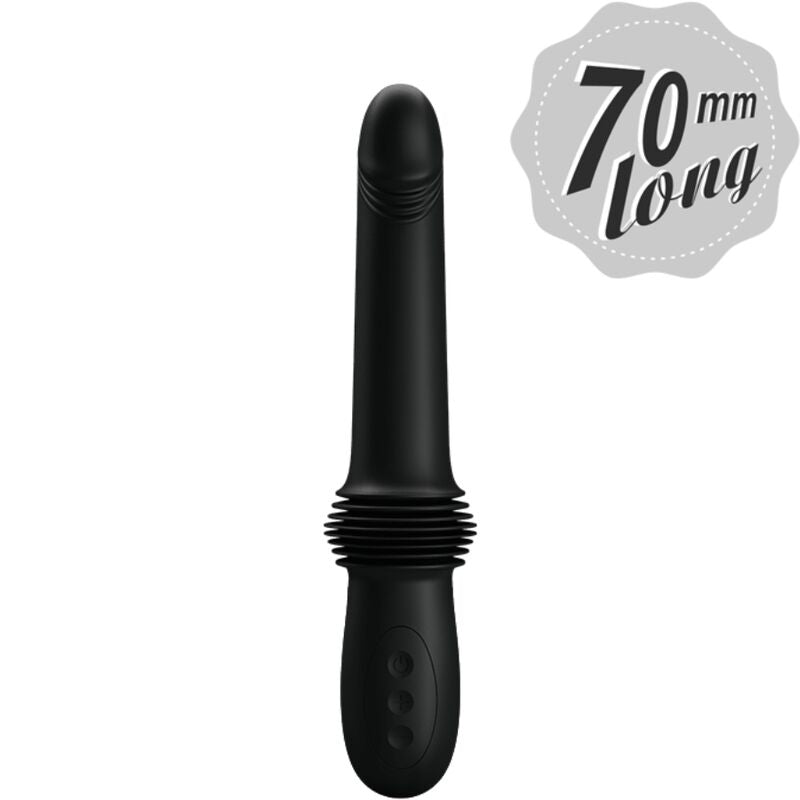 PRETTY LOVE - PAZUZU VIBRATOR 3 PUSH MODES BLACK