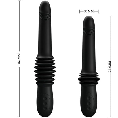 PRETTY LOVE - PAZUZU VIBRATOR 3 PUSH MODES BLACK