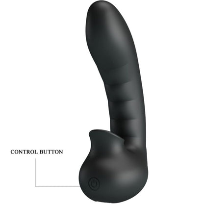 PRETTY LOVE - HOBGOBLIN VIBRATING FINGER SLEEVE 12 VIBRATIONS + CLITORAL STIMULATOR BLACK