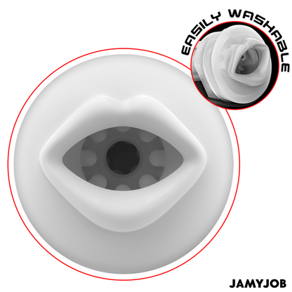 Jamyjob: masturbator megabita boca automàtica 5 modes estimulant ones i vibracions