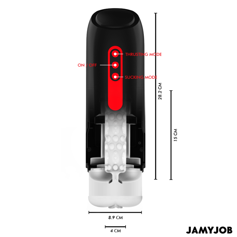 JAMYJOB - PHANTOM AUTOMATIC MASTURBATOR VAGINA 5 MODES SUCTION AND THRUST
