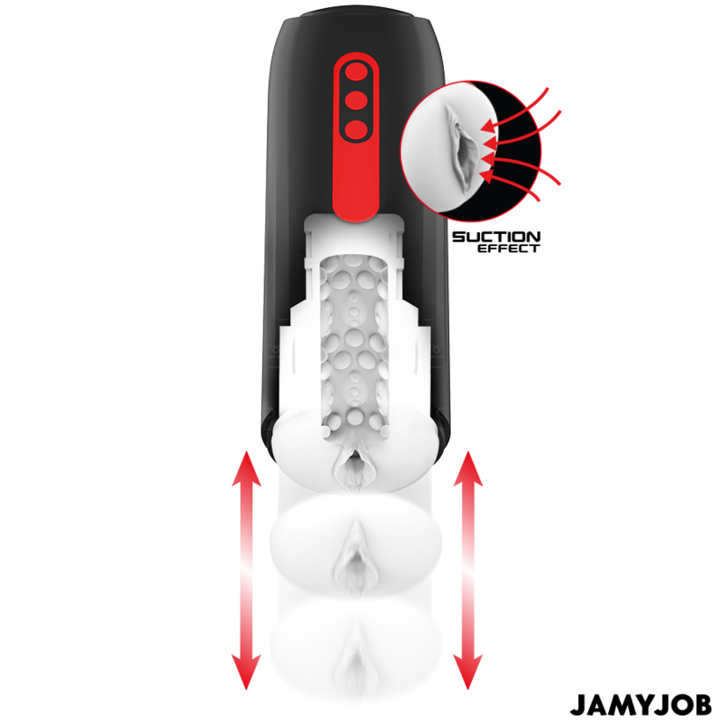 JAMYJOB - PHANTOM AUTOMATIC MASTURBATOR VAGINA 5 MODES SUCTION AND THRUST