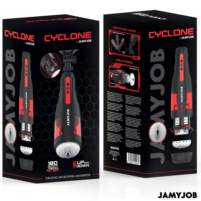 Jamyjob - Cyclone masturbator automàtic de la vagina 10 modes de rotació i empenta