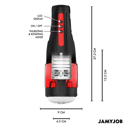 Jamyjob - Cyclone masturbator automàtic de la vagina 10 modes de rotació i empenta