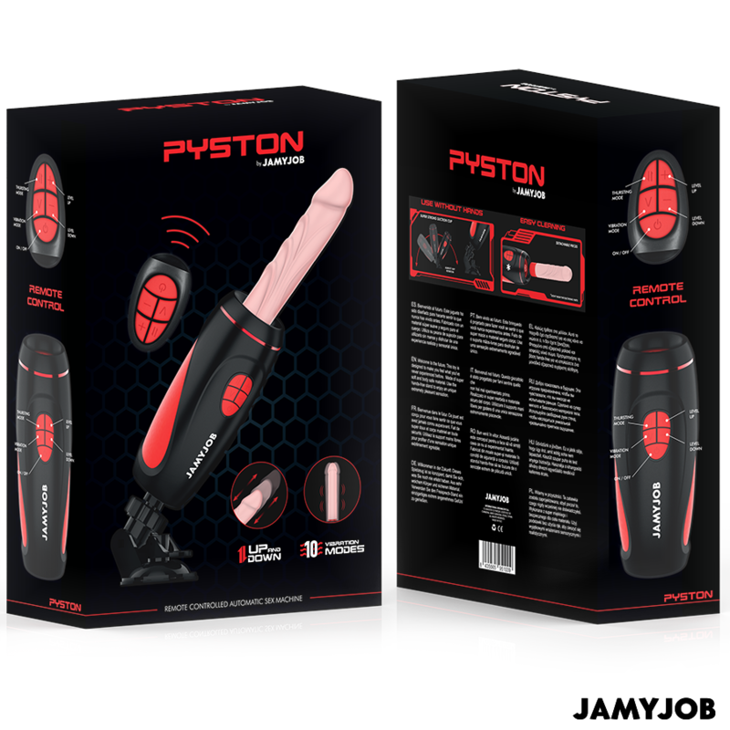JamyJob - Masturbador automàtic de Pyston amb consolador de control remot