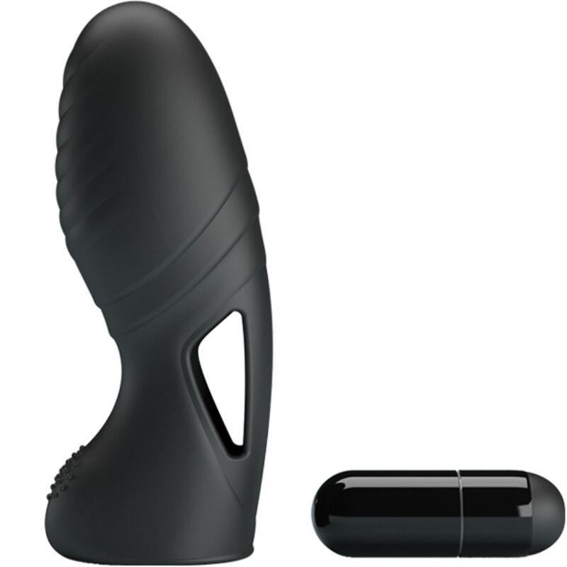 PRETTY LOVE - ALAN BLACK SILICONE FINGER VIBRATOR