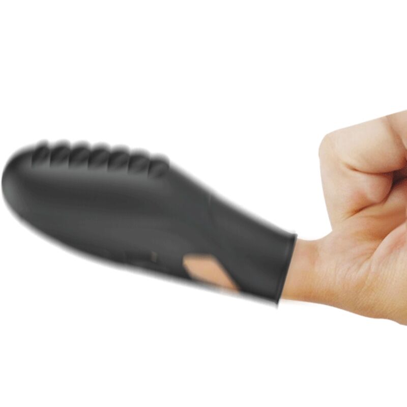 PRETTY LOVE - GILO BLACK SILICONE FINGER VIBRATOR
