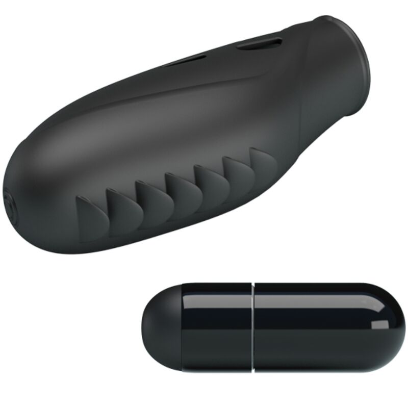 PRETTY LOVE - GILO BLACK SILICONE FINGER VIBRATOR