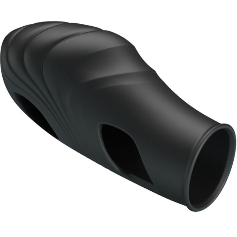 PRETTY LOVE - LICH BLACK SILICONE FINGER VIBRATOR