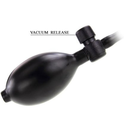 PRETTY LOVE - BLACK INFLATABLE ANAL PLUG