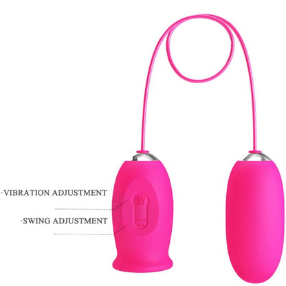 PRETTY LOVE - DAISY VIBRATING EGG + PINK CLITORAL STIMULATING TONGUE