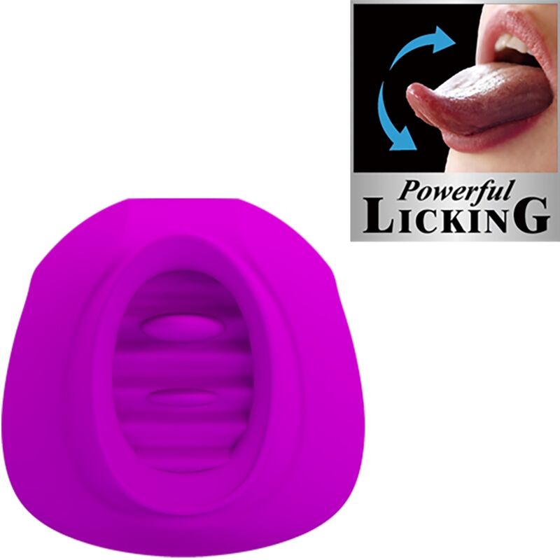 PRETTY LOVE - ESTELLE CLITORAL STIMULATING TONGUE 12 VIBRATIONS PURPLE