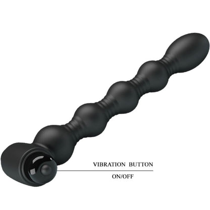 PRETTY LOVE - LYNN PLUG ANAL SILICONE 10 VIBRATIONS BLACK