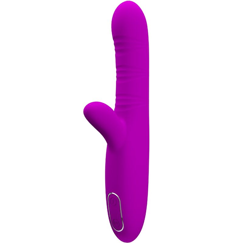 PRETTY LOVE - ANGELIQUE MULTIFUNCTION VIBRATOR + CLITORAL STIMULATOR PURPLE