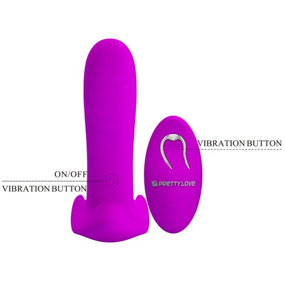 PRETTY LOVE - MASSAGER &amp; VIBRATOR 12 VIBRATIONS REMOTE CONTROL PURPLE
