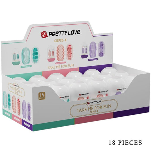 Pretty Love - Cupido x 18 Masturbators masculins diferents textures