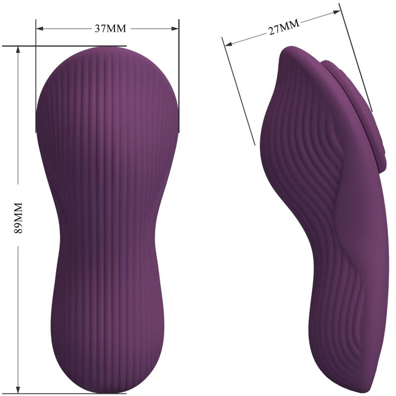 PRETTY LOVE - LAY-ON CLITORAL MASSAGER WITH 10 VIBRATIONS AND REMOTE CONTROL - PURPLE