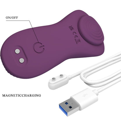 PRETTY LOVE - LAY-ON CLITORAL MASSAGER WITH 10 VIBRATIONS AND REMOTE CONTROL - PURPLE