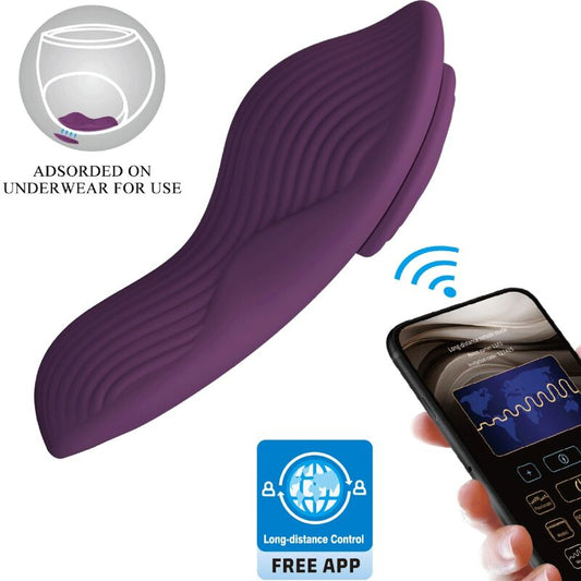 PRETTY LOVE - LAY-ON CLITORAL MASSAGER WITH 10 VIBRATIONS AND REMOTE CONTROL - PURPLE